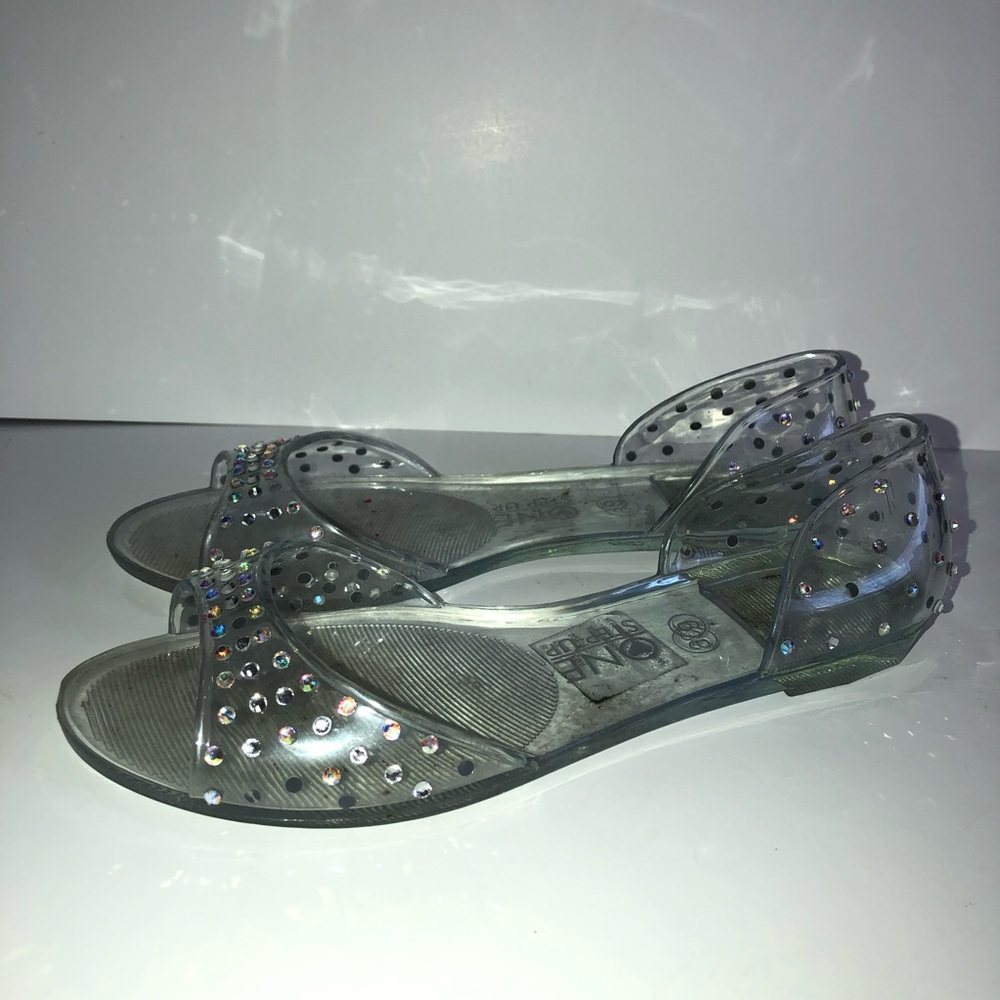 Rhinestone Jelly Sandals